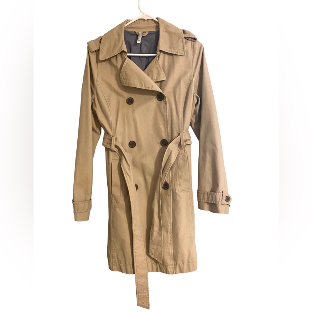 Classic tan trench coat